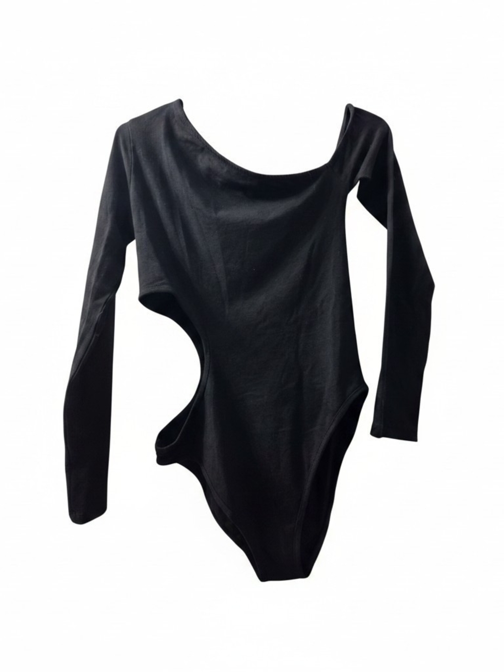 stradivarius Black Cutout Long Sleeve Bodysuit